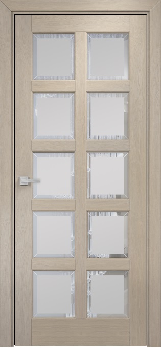 Двери в интерьере - Дверь Оникс Вена 2 мокко, сатинат с фацетом