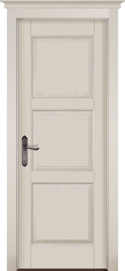 Двери в интерьере - Дверь ОКА массив ольхи Турин эмаль слоновая кость, глухая