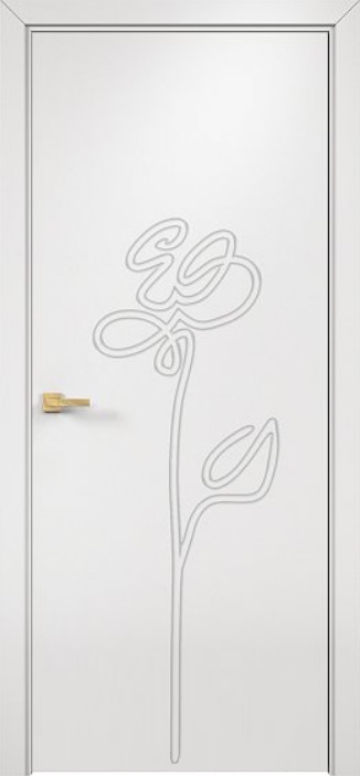Двери в интерьере - Дверь Оникс Концепт №16 PVC белый, глухая