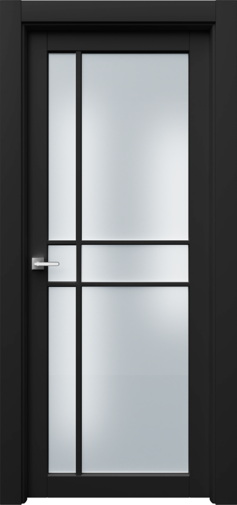 Двери в интерьере - Дверь Ронд2Р6с эмаль RAL 9005, сатинат