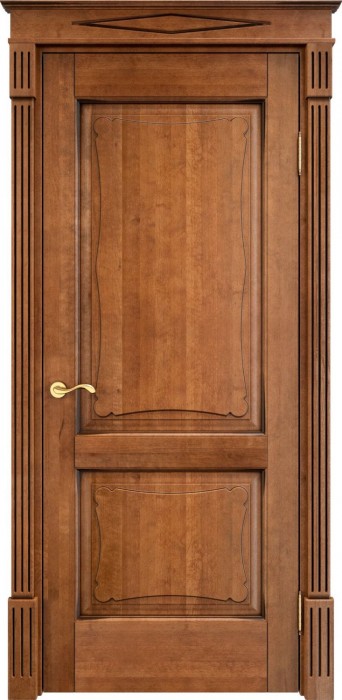 Дверь Итальянская Легенда массив ольхи ОЛ6.2 орех 10% с патиной, глухая. Фото №3