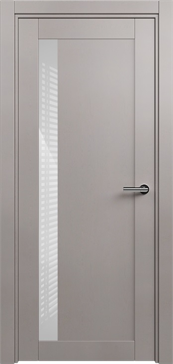Двери в интерьере - Дверь Статус ESTETICA 821 грей, стекло глосс белое