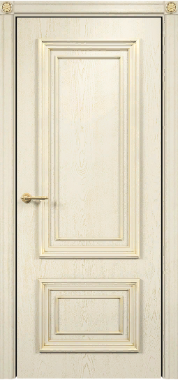 Дверь Оникс Мадрид эмаль слоновая кость с золотой патиной, глухая. Фото №5