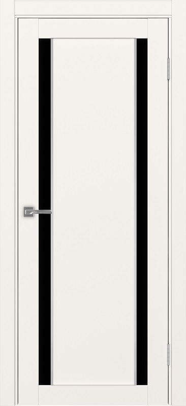 Двери в интерьере - Дверь Эко 522.212 АПП бежевый молдинг SC, lacobel черный