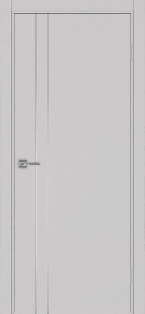 Двери в интерьере - Дверь Эко 205 пепельный молдинг SC, кромка ABS, глухая