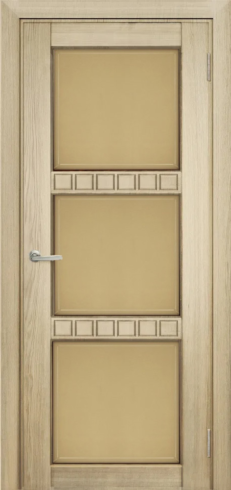 Двери в интерьере - Дверь Берест массив сосны Браво некрашеная, фреза кубик, стекло бронза