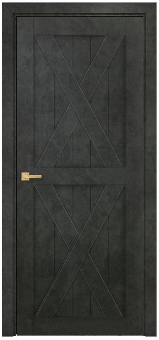 Двери в интерьере - Дверь Оникс Лофт №4 бетон темный, глухая