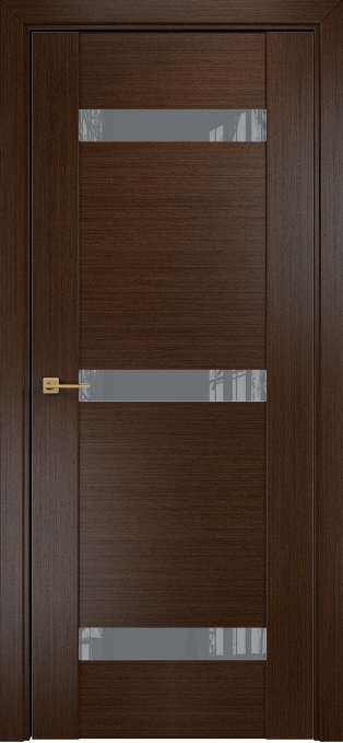 Двери в интерьере - Дверь Оникс Парма 3 венге, глухая лакобель RAL 7040