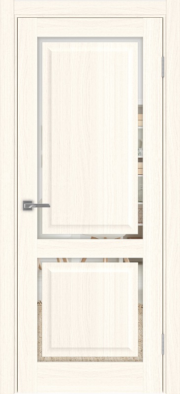 Двери в интерьере - Дверь Эко 602С.2121 ОФ4 ясень светлый, зеркало