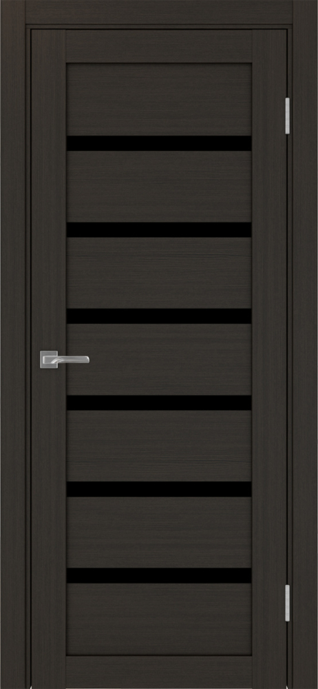 Двери в интерьере - Дверь Эко 507.12 венге, lacobel черный