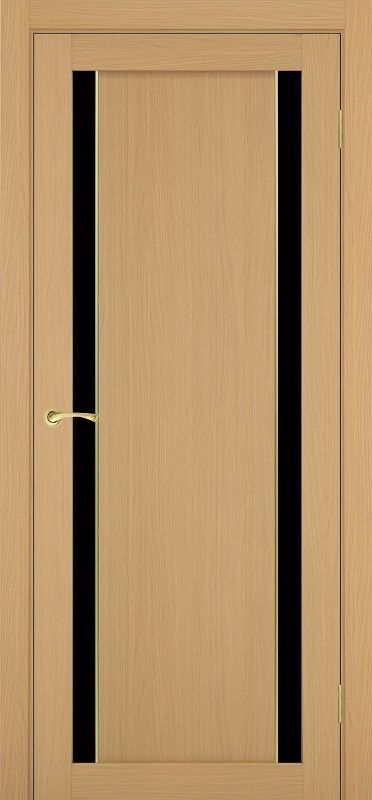 Двери в интерьере - Дверь Эко 522.212 АПП ясень темный молдинг SG, lacobel черный