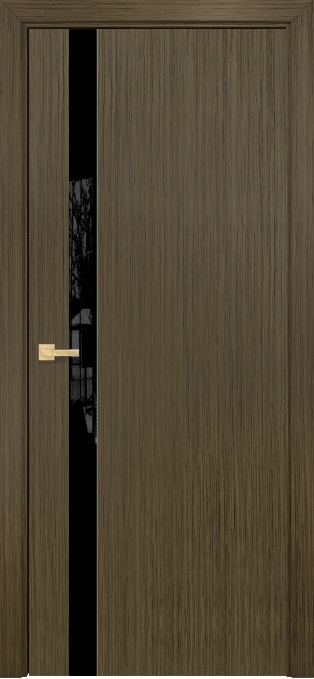 Двери в интерьере - Дверь Оникс Верона 1 олива, триплекс черный