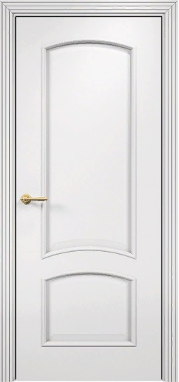 Дверь Оникс Прага эмаль белая, глухая