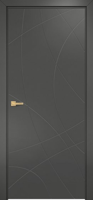 Двери в интерьере - Дверь Оникс Концепт №8 PVC серый, глухая