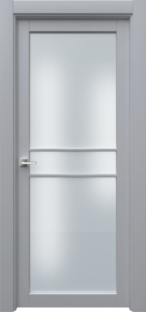 Двери в интерьере - Дверь Ронда-2 R3 эмаль RAL 7047, сатинат