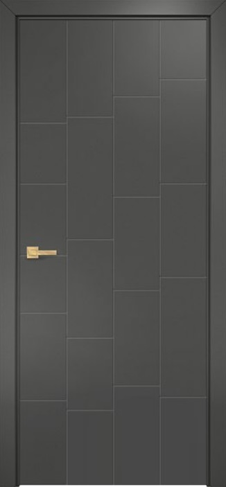 Двери в интерьере - Дверь Оникс Концепт №4 PVC серый, глухая