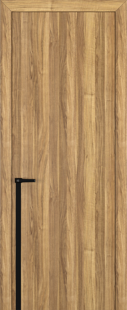 Двери в интерьере - Дверь Z K21 toppan орех грецкий, молдинг черный, глухая