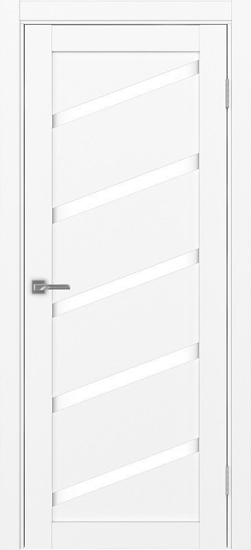 Двери в интерьере - Дверь Эко 506.112У белый снежный, lacobel белый