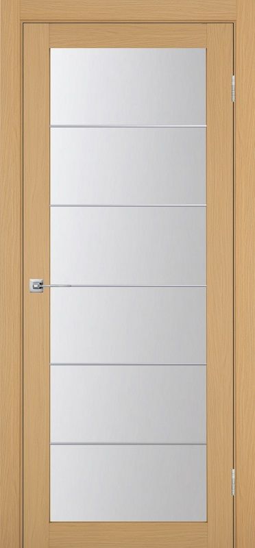 Двери в интерьере - Дверь Эко 501.2 АСС ясень темный молдинг SC, сатинат