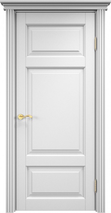 Дверь Итальянская Легенда массив ольхи ОЛ55 эмаль белая, глухая. Фото №3