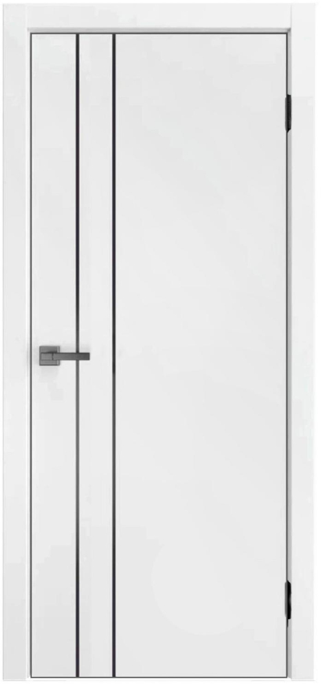 Двери в интерьере - Дверь L-58 белый жемчуг кромка AL, глухая