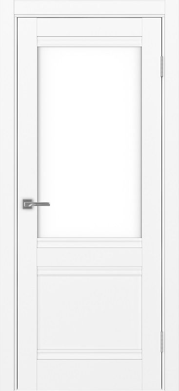 Двери в интерьере - Дверь Эко 502.21U белый снежный, lacobel белый