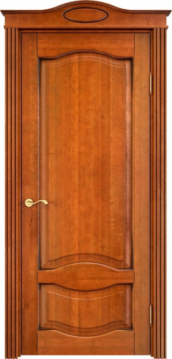 Дверь ПМЦ массив ольхи ОЛ33 медовый с патиной орех, глухая. Фото №2