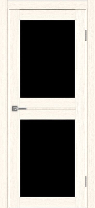 Двери в интерьере - Дверь Эко 520.212 ясень светлый, lacobel черный