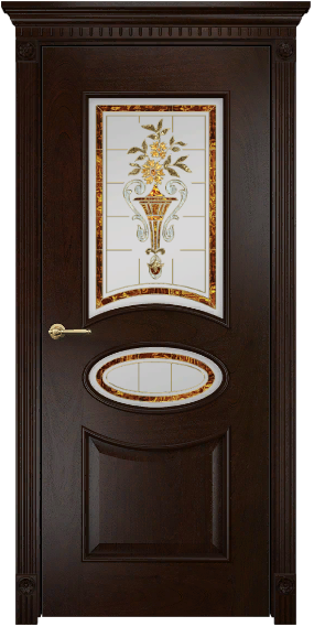 Дверь Оникс Эллипс палисандр, сатинат художественный Узор Эллипс. Фото №2