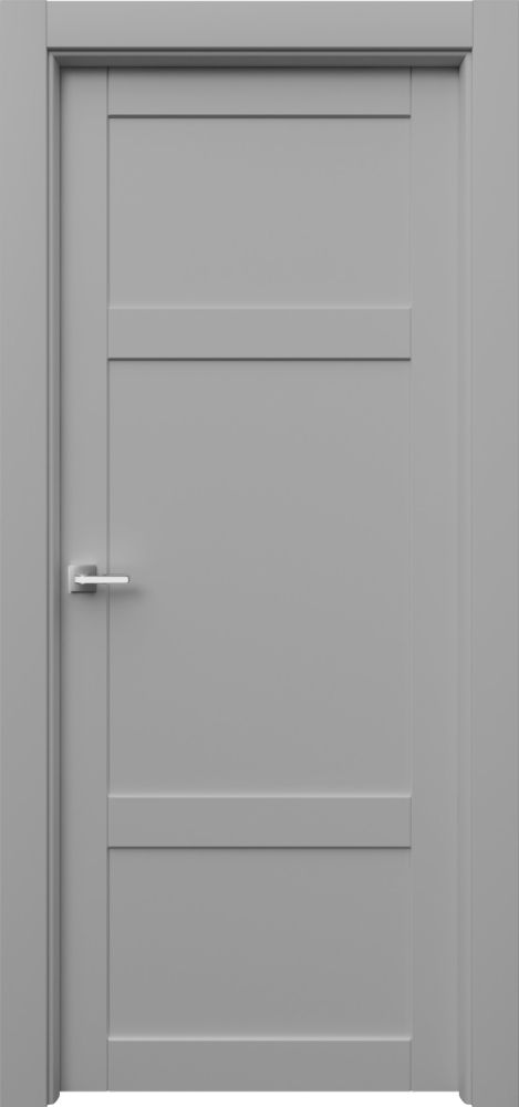 Двери в интерьере - Дверь Парнас-32 эмаль серая, глухая
