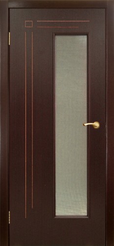 Двери в интерьере - Дверь Оникс Вертикаль венге, сатинат