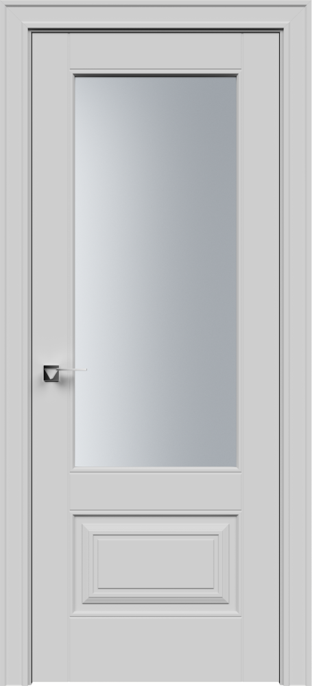 Двери в интерьере - Дверь Дельта-2 эмаль RAL 7047, сатинат