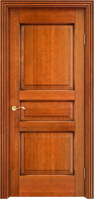 Дверь ПМЦ массив ольхи ОЛ5 медовый с патиной орех, глухая. Фото №2