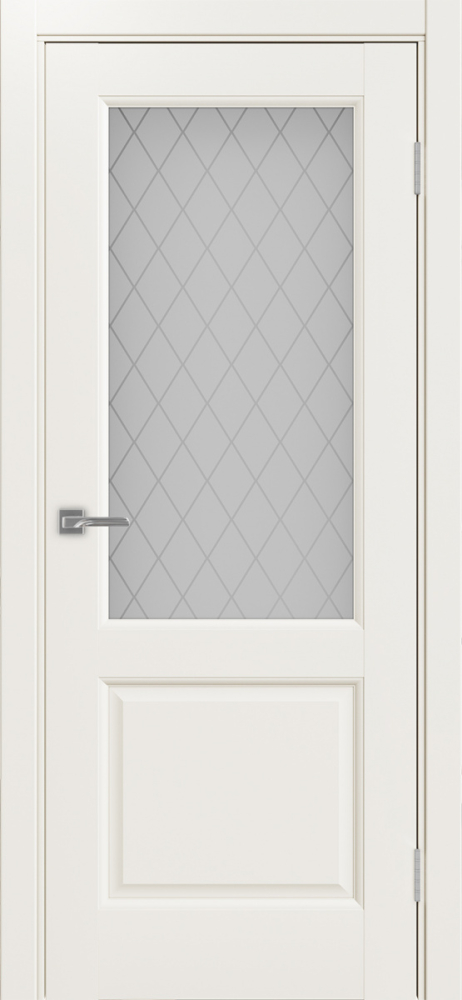 Двери в интерьере - Дверь Эко Neo 602.21 бежевый, стекло кристалл