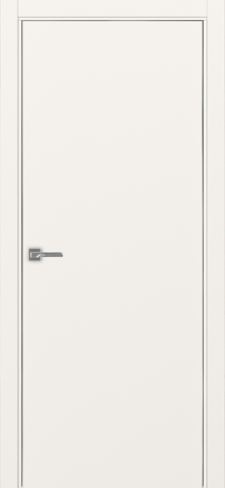 Двери в интерьере - Дверь Эко 201 бежевый, кромка AL хром SC с 2-х сторон, глухая