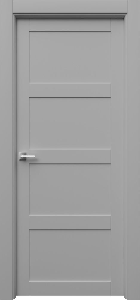Двери в интерьере - Дверь Парнас-44 эмаль серая, глухая