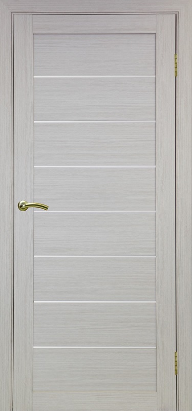 Двери в интерьере - Дверь Эко 508.12 дуб беленый, lacobel белый