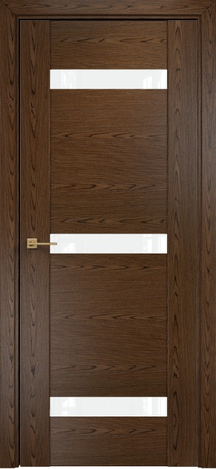 Двери в интерьере - Дверь Оникс Парма 3 орех тангентальный, глухая лакобель RAL 0333