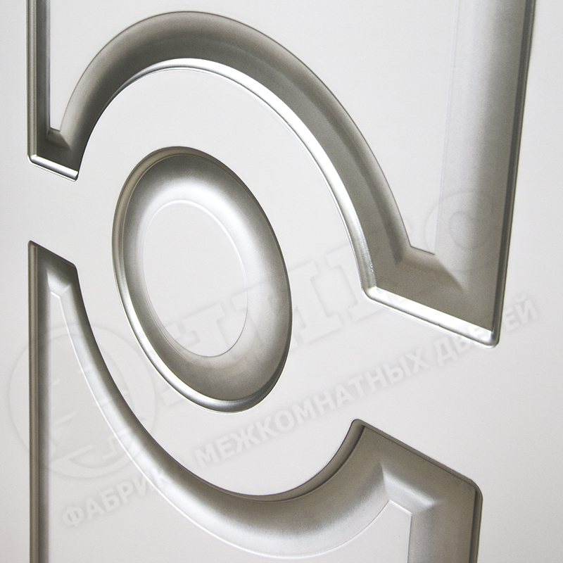 Дверь Оникс Рада фрезерованная эмаль белая, глухая. Фото №2
