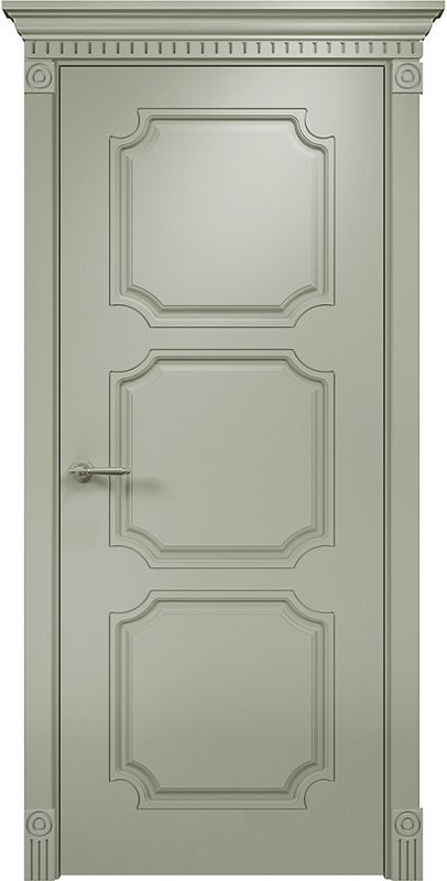 Двери в интерьере - Дверь Оникс Валенсия фрезерованная эмаль RAL 7038, глухая