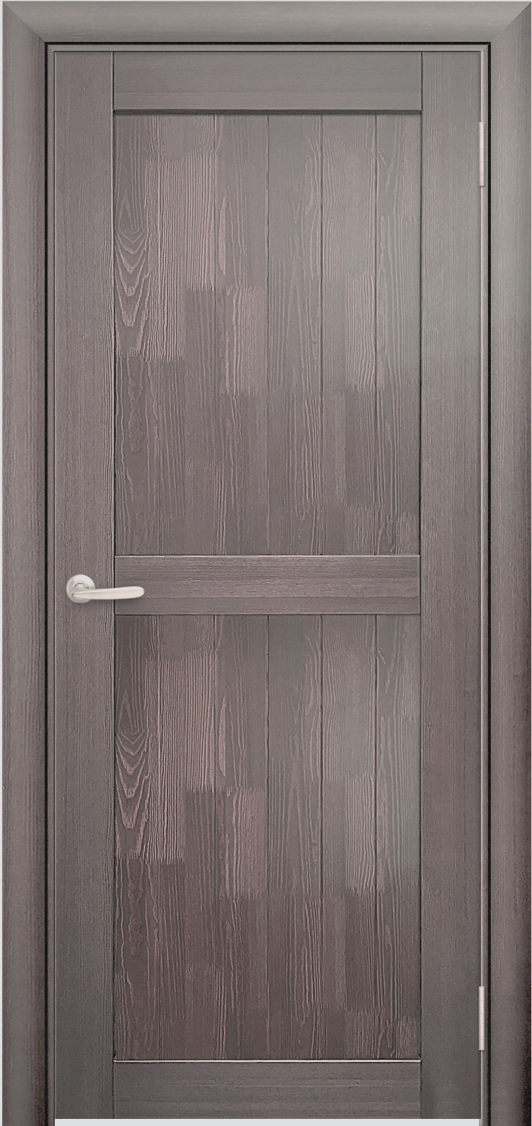 Двери в интерьере - Дверь Берест массив сосны Монтана 2 серое дерево, глухая