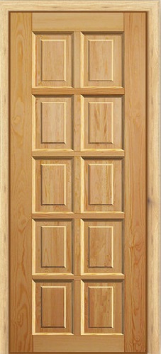 Дверь Интерьер Уют массив сосны Шоколадка, сорт Экстра, филенка 28 мм, глухая