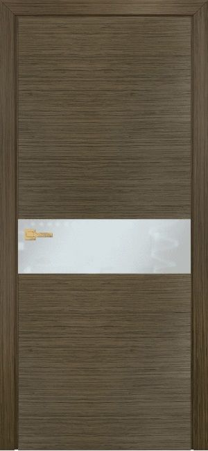 Двери в интерьере - Дверь Оникс Соло олива, глухая, стекло Lacobel белое матовое