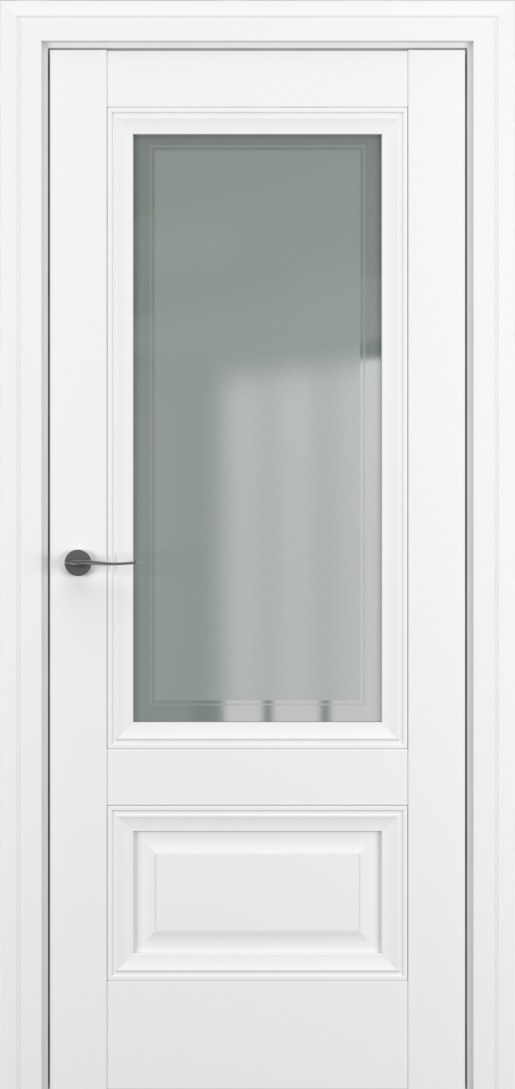 Двери в интерьере - Дверь Z Турин В3 экошпон белый, сатинат