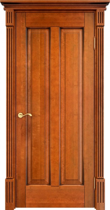 Дверь ПМЦ массив ольхи ОЛ102 медовый с патиной орех, глухая