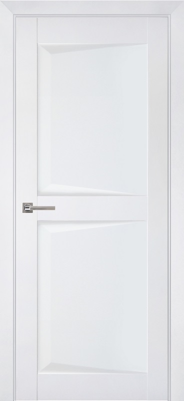 Двери в интерьере - Дверь ДР Perfecto экошпон 104 Barhat White, глухая