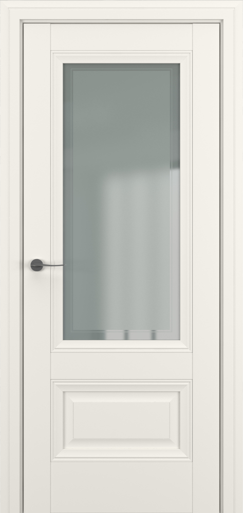 Двери в интерьере - Дверь Z Турин В3 экошпон молочный, сатинат
