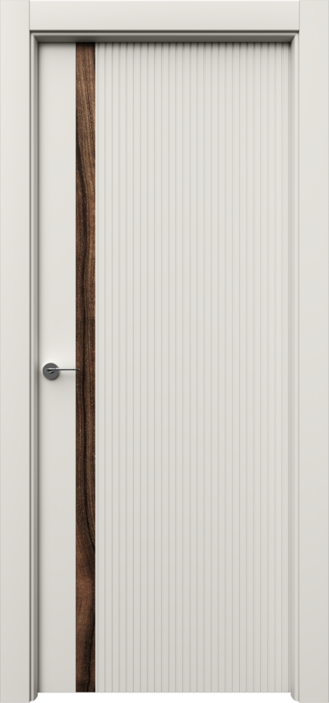 Двери в интерьере - Дверь Батис V-1 эмаль RAL 9001, глухая