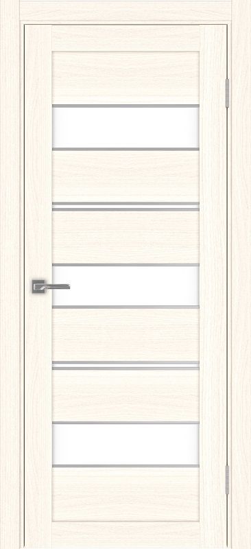Двери в интерьере - Дверь Эко 526.122 АПП ясень светлый молдинг SC, lacobel белый