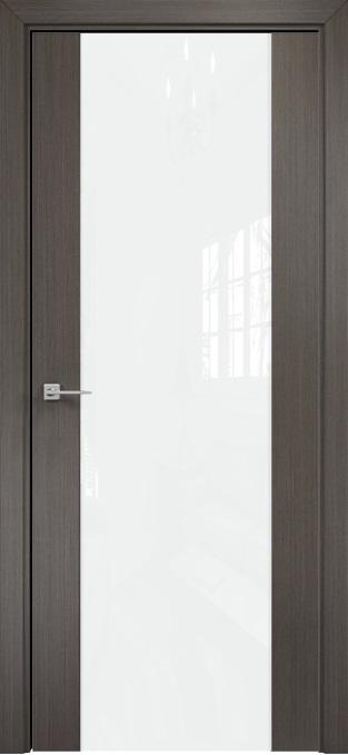 Двери в интерьере - Дверь Оникс Парма 1 серый дуб, глухая лакобель RAL 0333